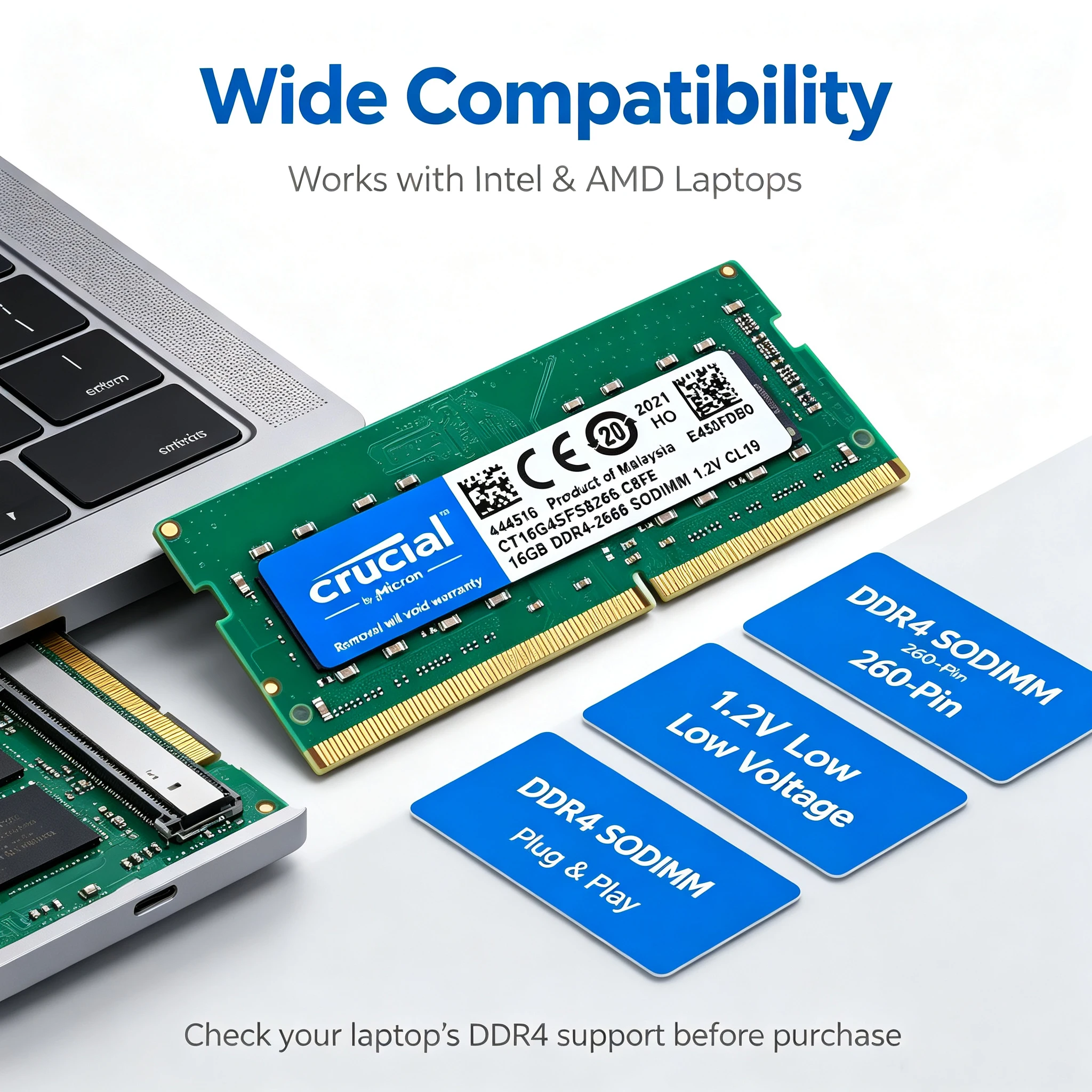 Crucial DDR4 Laptop RAM SODIMM - Ddr4 3200 16Gb 评论和价格