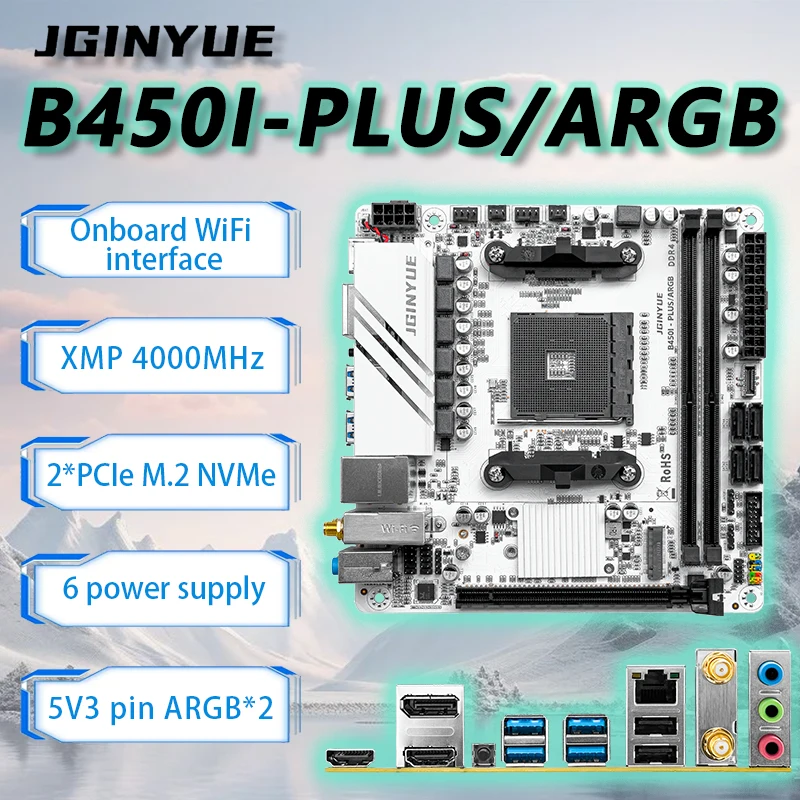 JGINYUE B450 ITX Motherboard S - Ddr4 3200Mhz 评论和价格