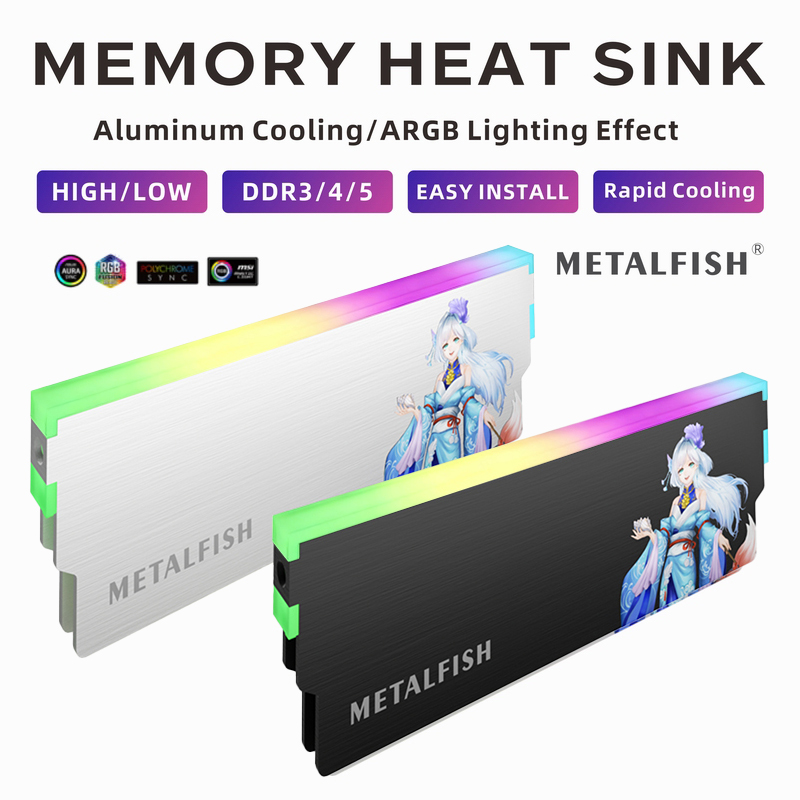 METALFISH DRAM Heatsink 5V-3PI - Ddr4 8Gb 评论和价格